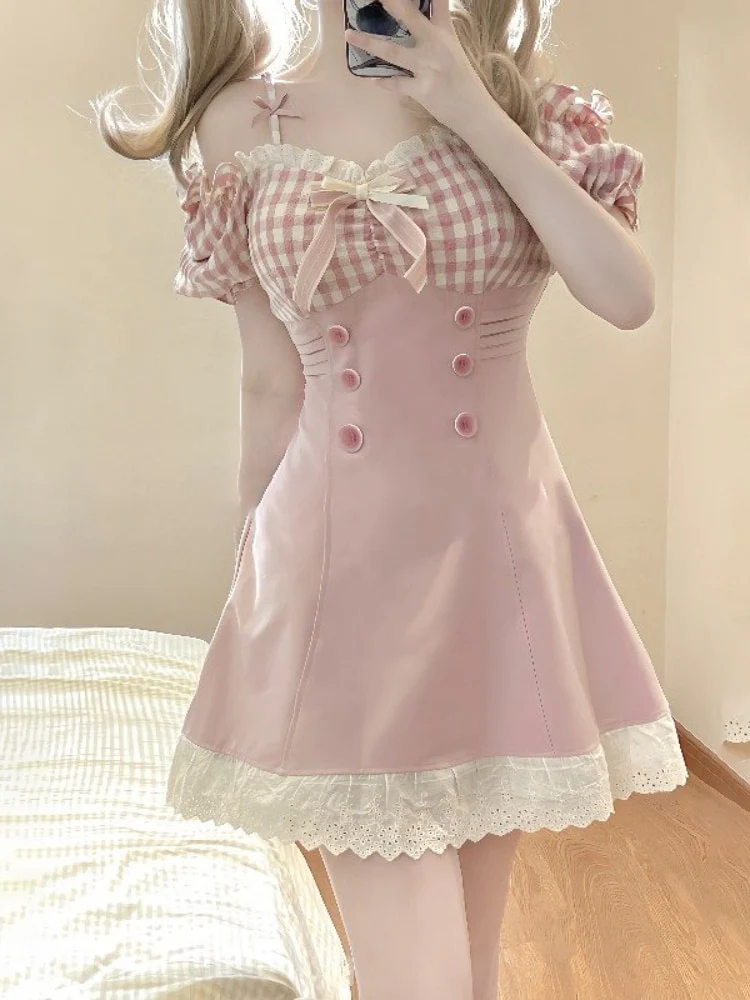 Sweet Doll Mini Gingham Dress - Image 3