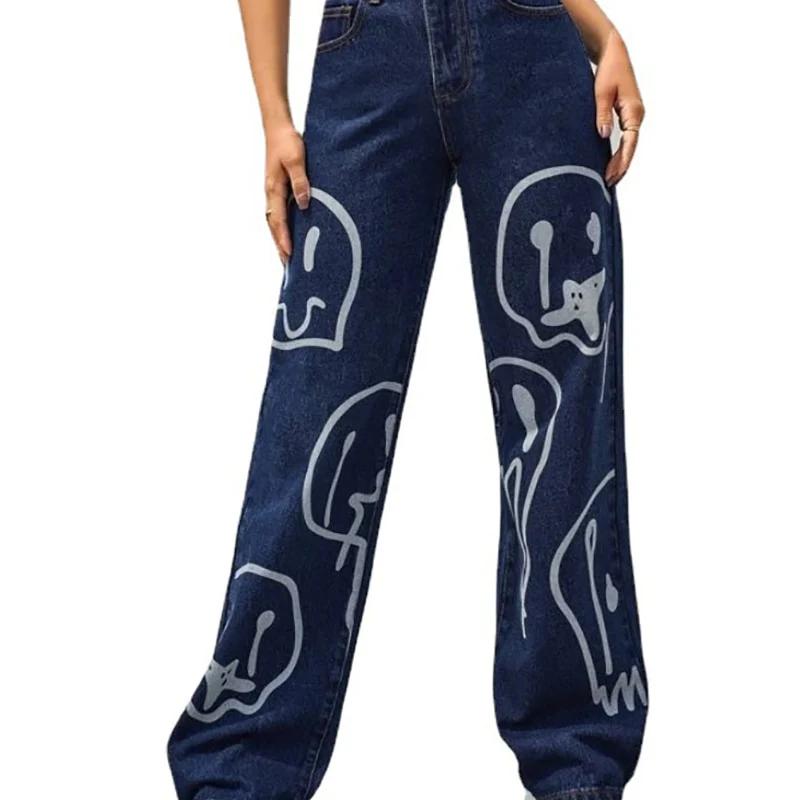 Trippy Smiley Loose Jeans - Image 20
