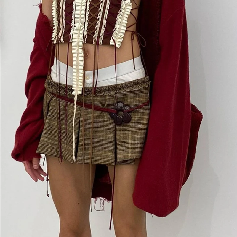 Vintage Plaid Skirt - Image 3
