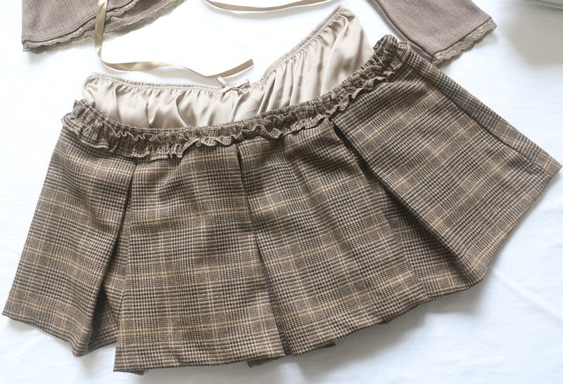 Vintage Plaid Skirt - Image 8
