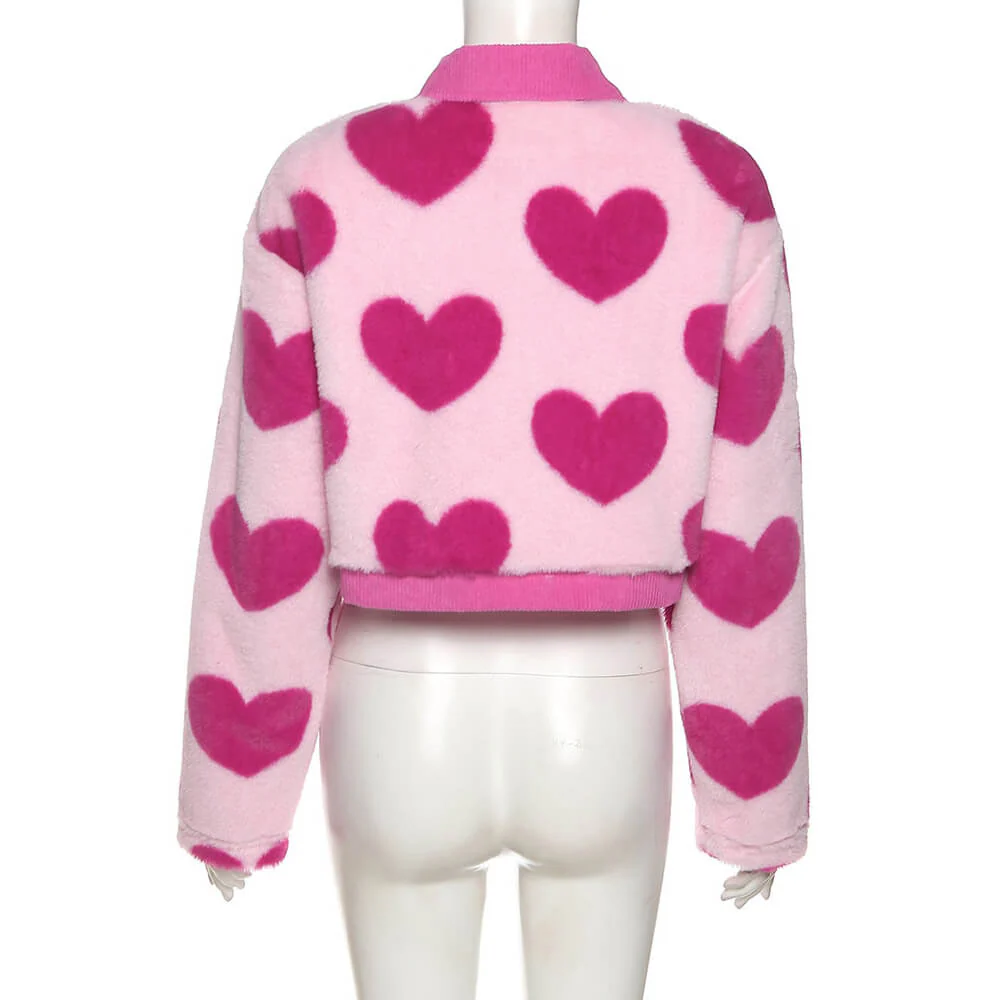 Y2K Pink Hearts Soft Jacket - Image 4