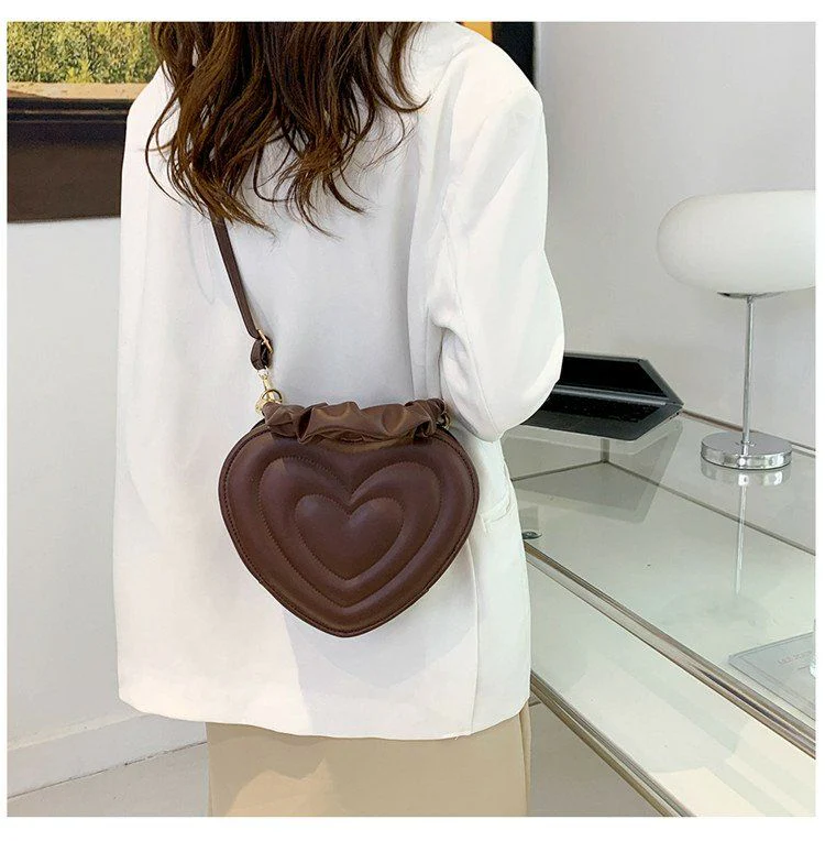 Y2K Aesthetic Retro Vintage Heart Shoulder Bag - Image 21