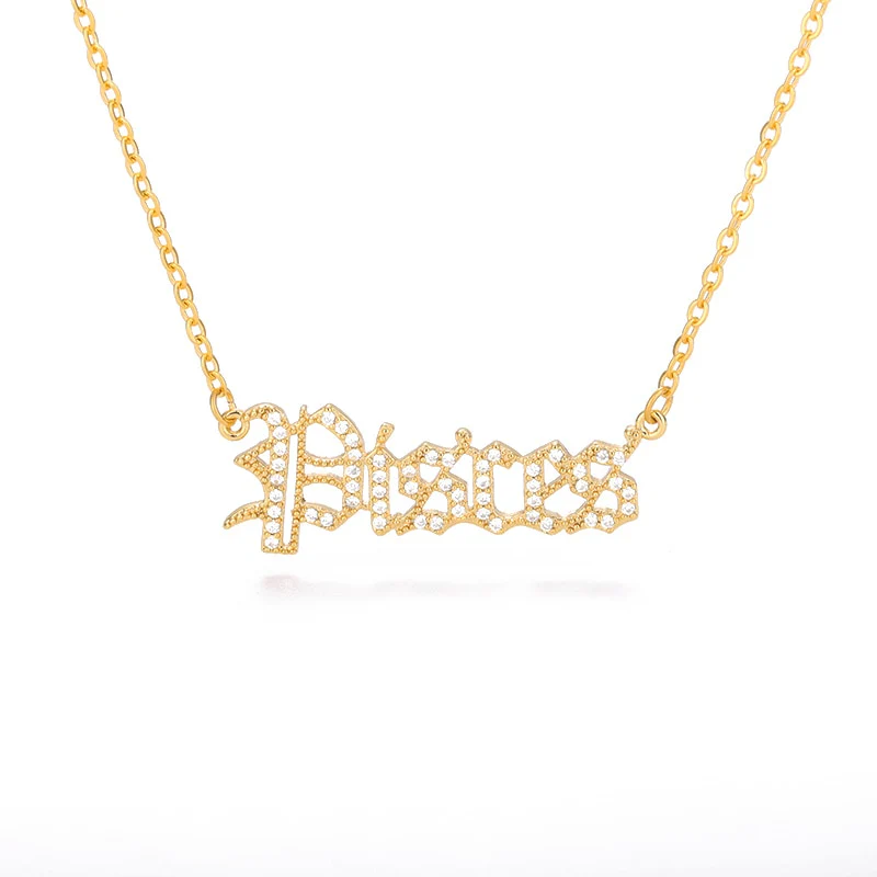 Y2K Gothic Zodiac Necklace - Image 5