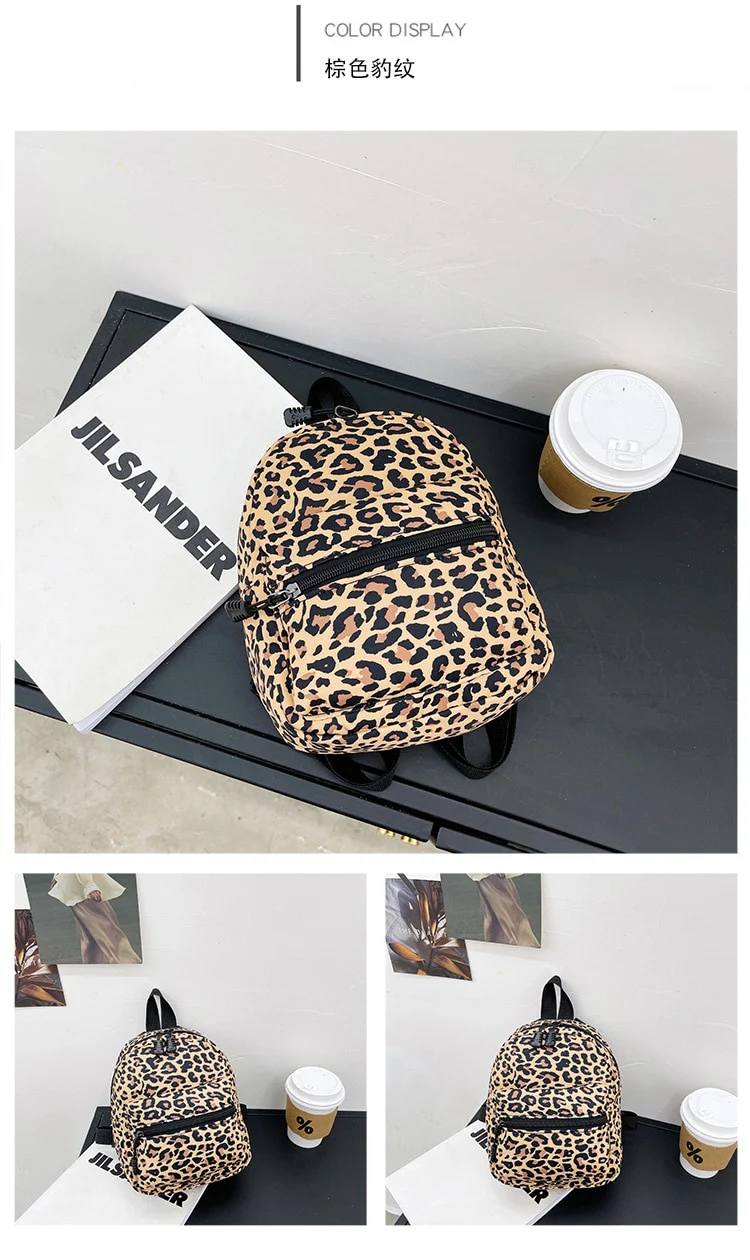 Y2K Mini Backpack Animal Print - Image 5