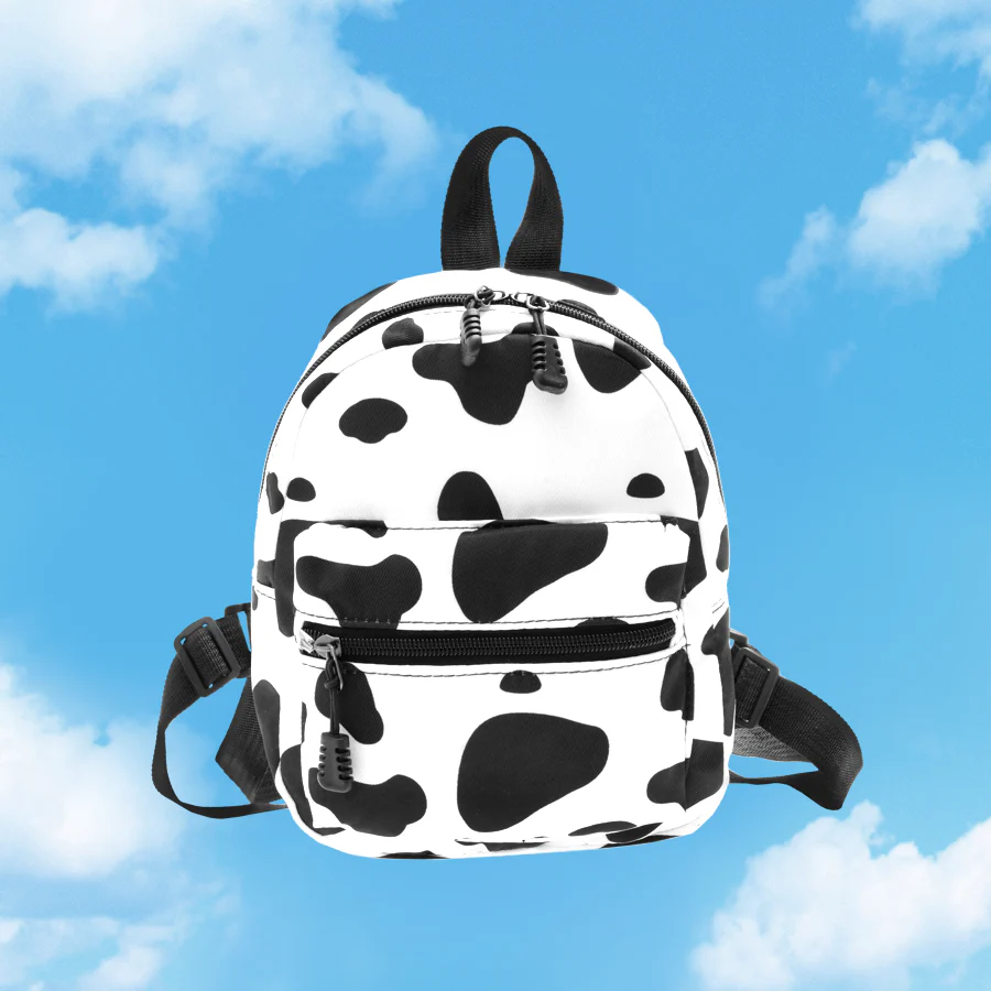 Y2K Mini Backpack Cow Print