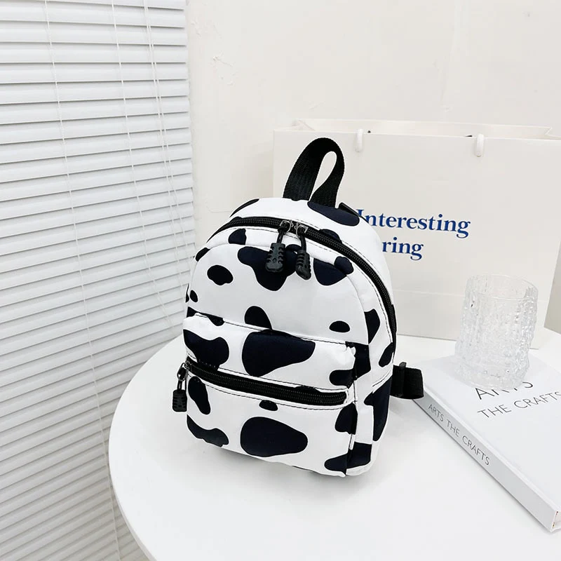 Y2K Mini Backpack Cow Print - Image 3