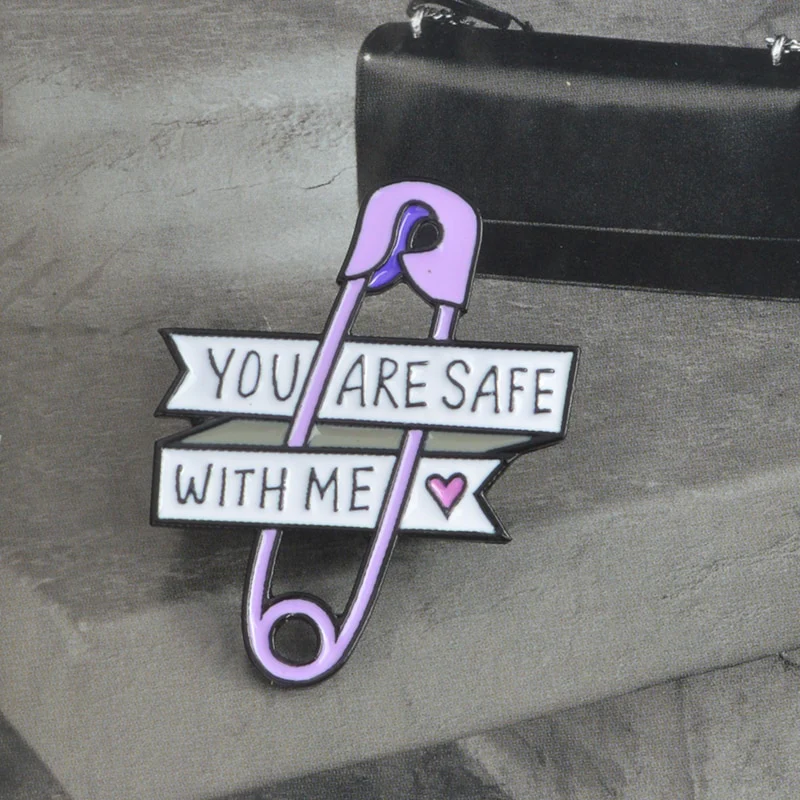 You are safe with me Enamel Pin - Image 3